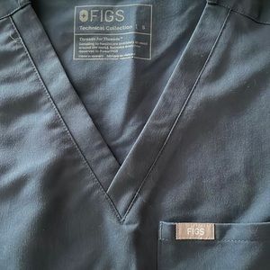 Figs one pocket teal scrub top great condition S
